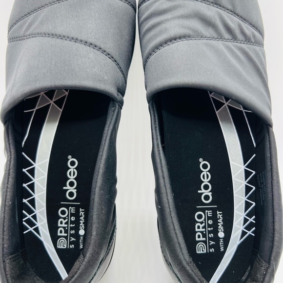 ABEO WOMENS BLACK CASUAL SLIP ON COMFORT SHOES SIZE 8.5 - Picture 10 of 12